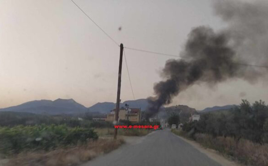 Φωτιά στα Καπαριανά της Κρήτης