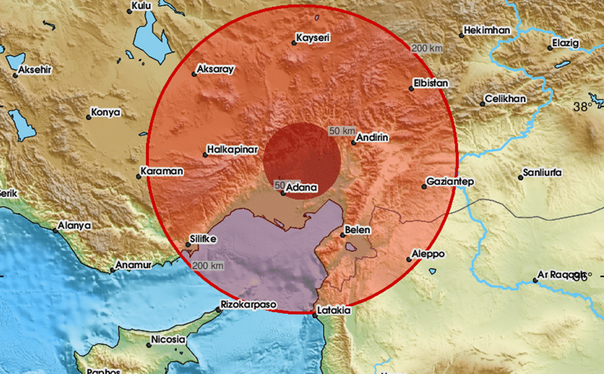 Ισχυρός σεισμός στην Τουρκία &#8211; Βίντεο με τις στιγμές της δόνησης από τα Άδανα