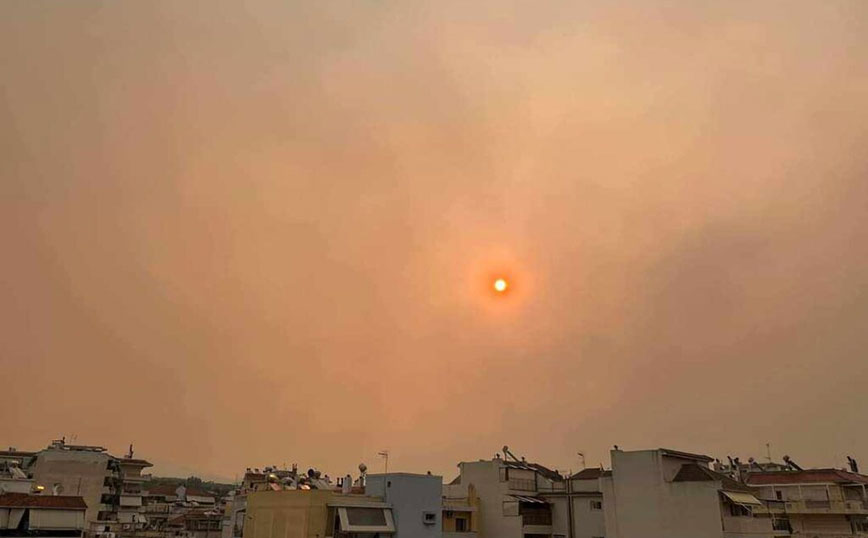 Θολός ο ορίζοντας σε Αχαΐα και Αιτωλοακαρνανία από τη φωτιά στη Βοιωτία &#8211; «Χάθηκε» η Παλιοβούνα