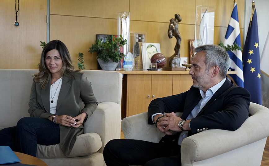 Συνάντηση του Δημάρχου Θεσσαλονίκης Κωνσταντίνου Ζέρβα με την Υπουργό Κοινωνικής Συνοχής και Οικογένειας Σοφία Ζαχαράκη
