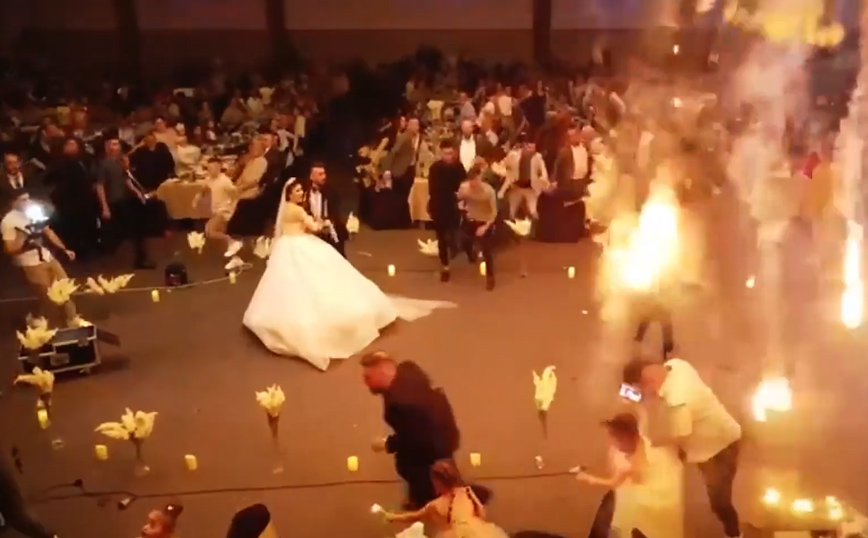 Νέο συγκλονιστικό βίντεο από τον φονικό γάμο στο Ιράκ: Η φωτιά έπεφτε από την οροφή στα κεφάλια των καλεσμένων