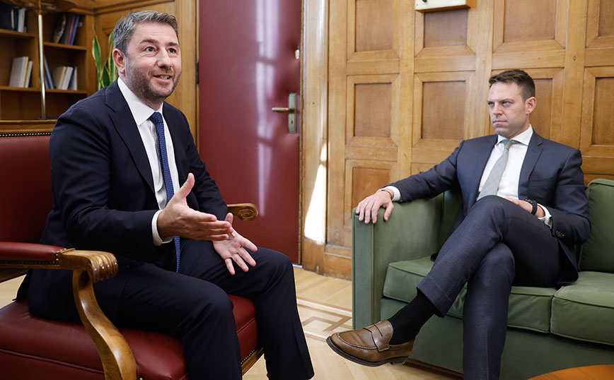 Ο Νίκος Ανδρουλάκης και ο Στέφανος Κασσελάκης Ο Νίκος Ανδρουλάκης και ο Στέφανος Κασσελάκης