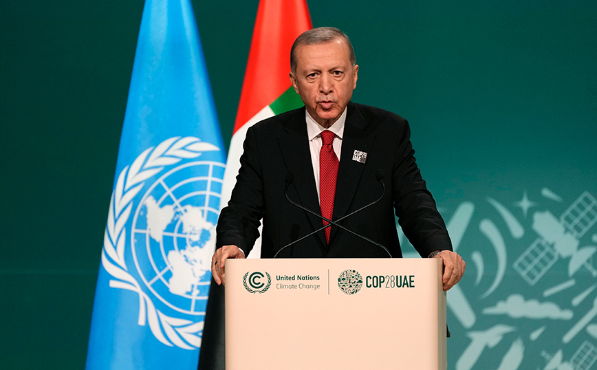 «Να λογοδοτήσουν οι υπεύθυνοι για τα εγκλήματα στη Γάζα», είπε ο Ερντογάν από τη Σύνοδο Κορυφής για το κλίμα COP28