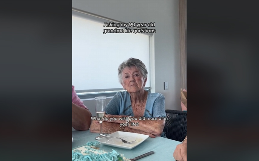 Το βίντεο με μία 90χρονη που έχει γίνει viral στο TikTok &#8211; Τα πράγματα για τα οποία έχει μετανιώσει στη ζωή της
