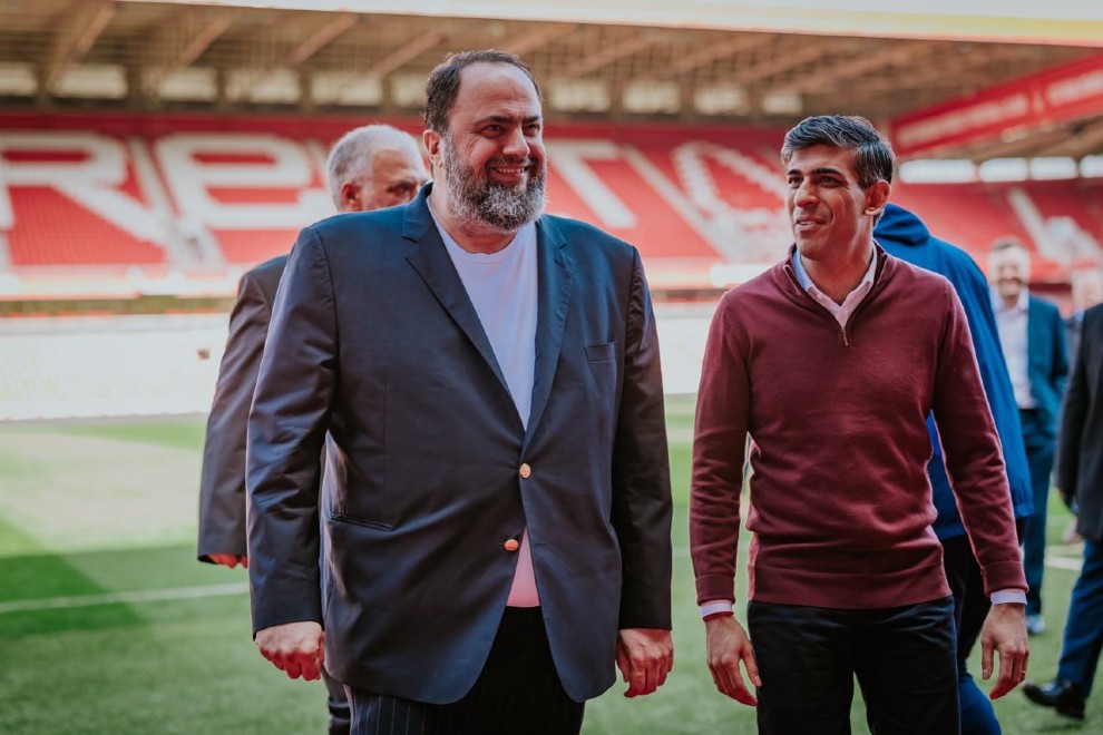 Βαγγέλης Μαρινάκης και Ρίσι Σούνακ Βαγγέλης Μαρινάκης και Ρίσι Σούνακ