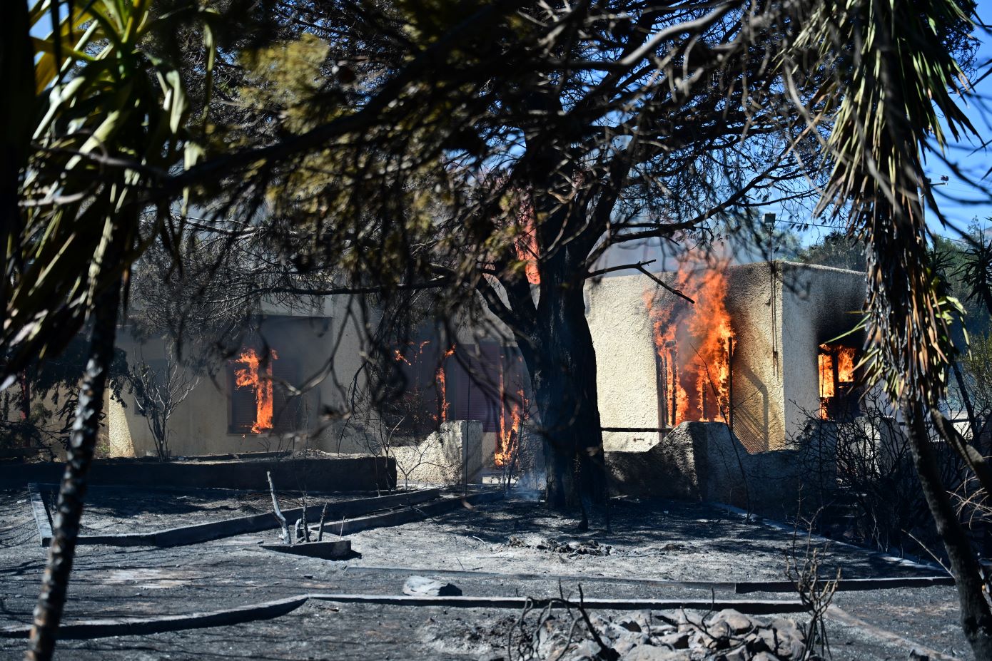 «Η κατάσταση είναι πολύ δύσκολη, δίνουμε μεγάλη μάχη» δηλώνει για τη φωτιά στην Κερατέα ο Δήμαρχος Λαυρεωτικής