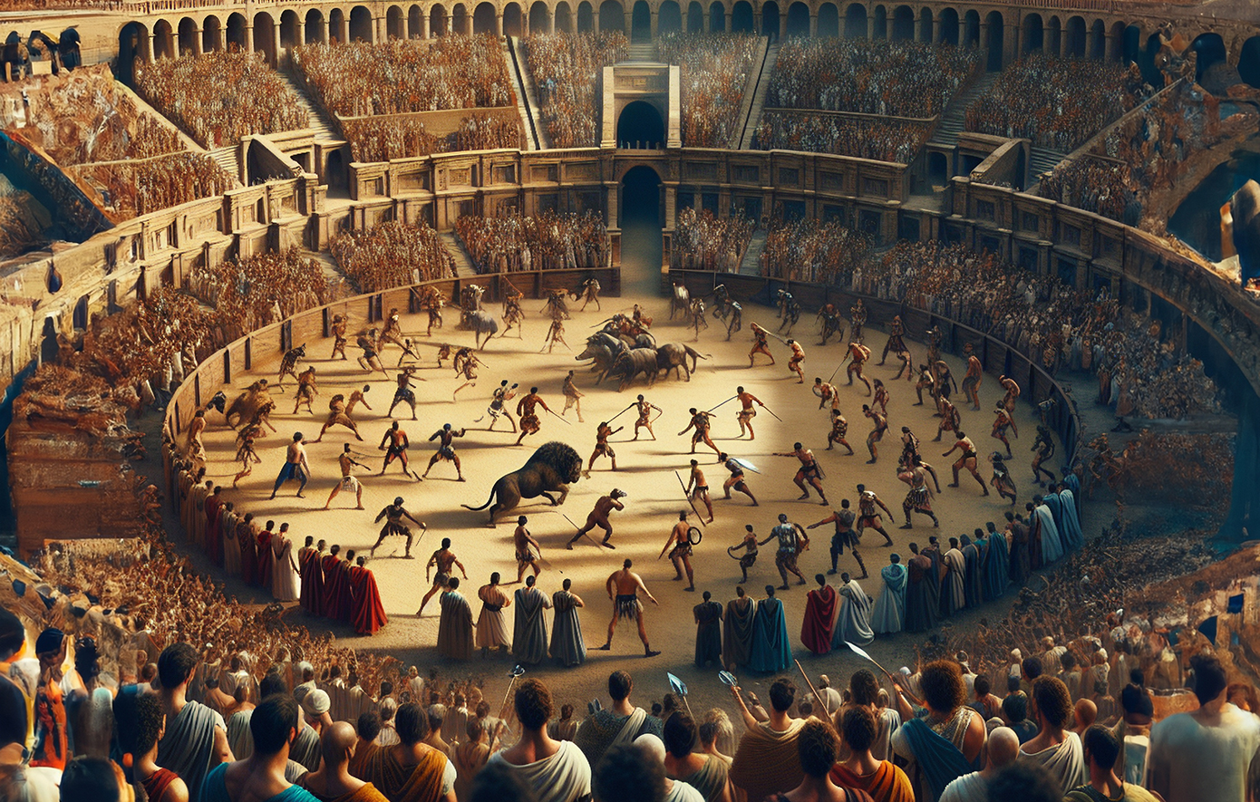 Η διαφορά των αρχαίων Ολυμπιακών Αγώνων από τις ρωμαϊκές μονομαχίες στο Κολοσσαίο της Ρώμης