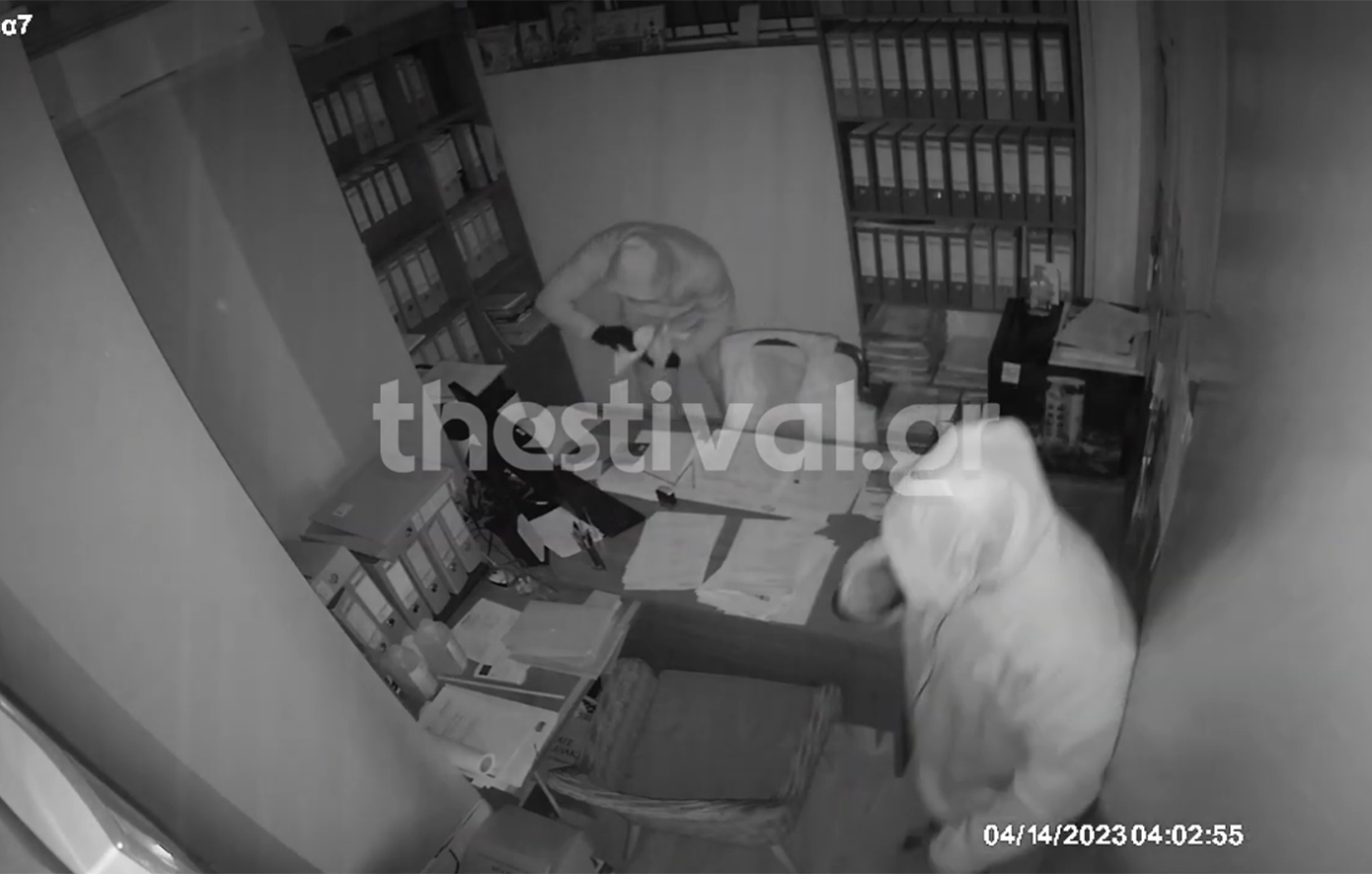 Βίντεο ντοκουμέντο από διάρρηξη σε γνωστό εστιατόριο της Θεσσαλονίκης