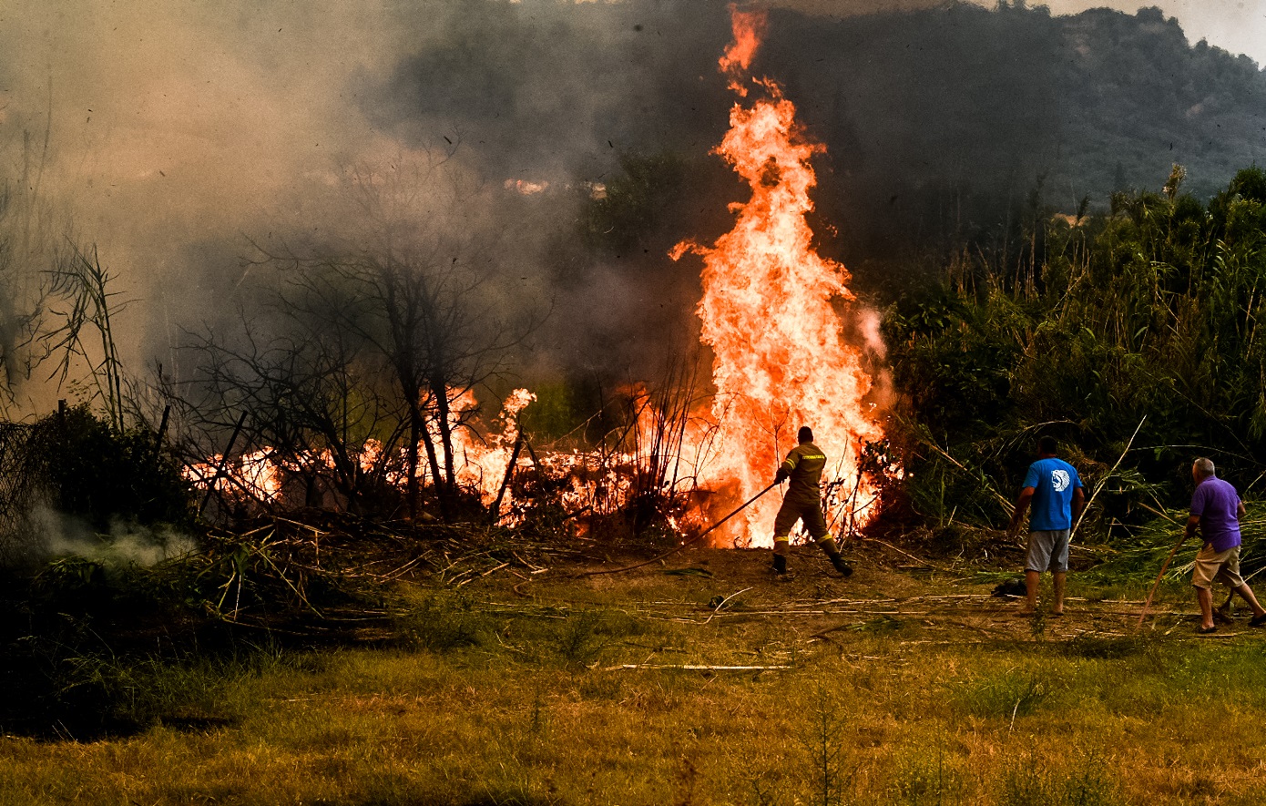 Φωτιά στην Ηλεία: Στο νοσοκομείο ένας πυροσβέστης &#8211; Έκτακτη συνεδρίαση του συντονιστικού στο Σιμόπουλο