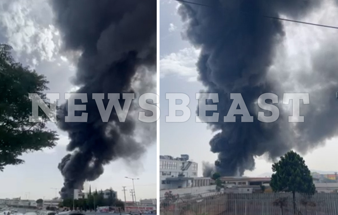 Βίντεο από τη μεγάλη φωτιά που προκάλεσε η έκρηξη σε βιοτεχνία στην Κηφισιά &#8211; Μήνυμα του 112 για την περιοχή