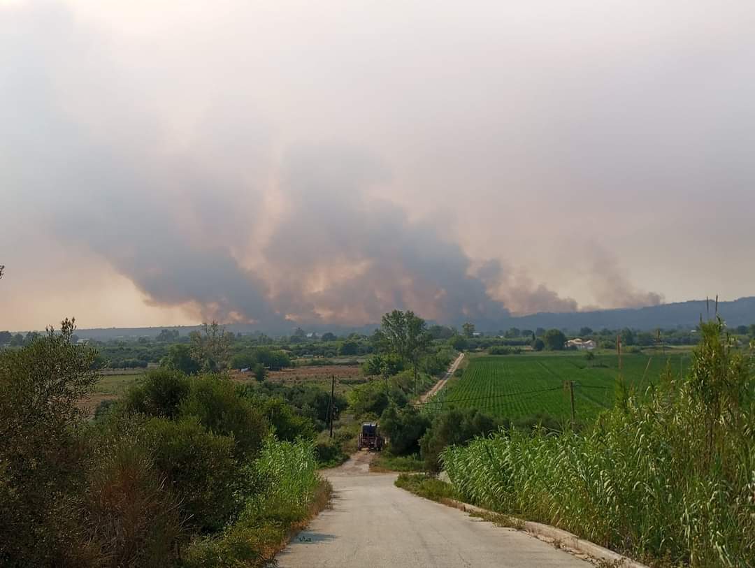 Σε κέντρα φιλοξενίας στην Πάτρα οι κάτοικοι που απομακρύνθηκαν από τα σπίτια τους λόγω της φωτιάς στην Ηλεία
