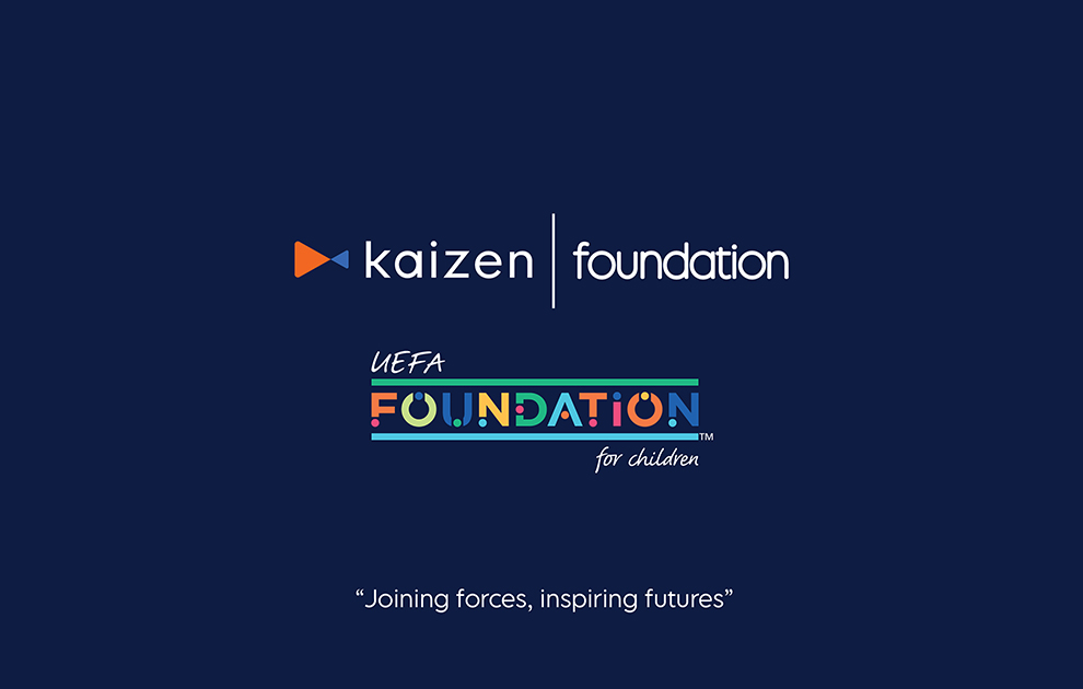 To Kaizen Foundation και το UEFA Foundation for Children συνεργάζονται για να φέρουν 10.000 παιδικά χαμόγελα