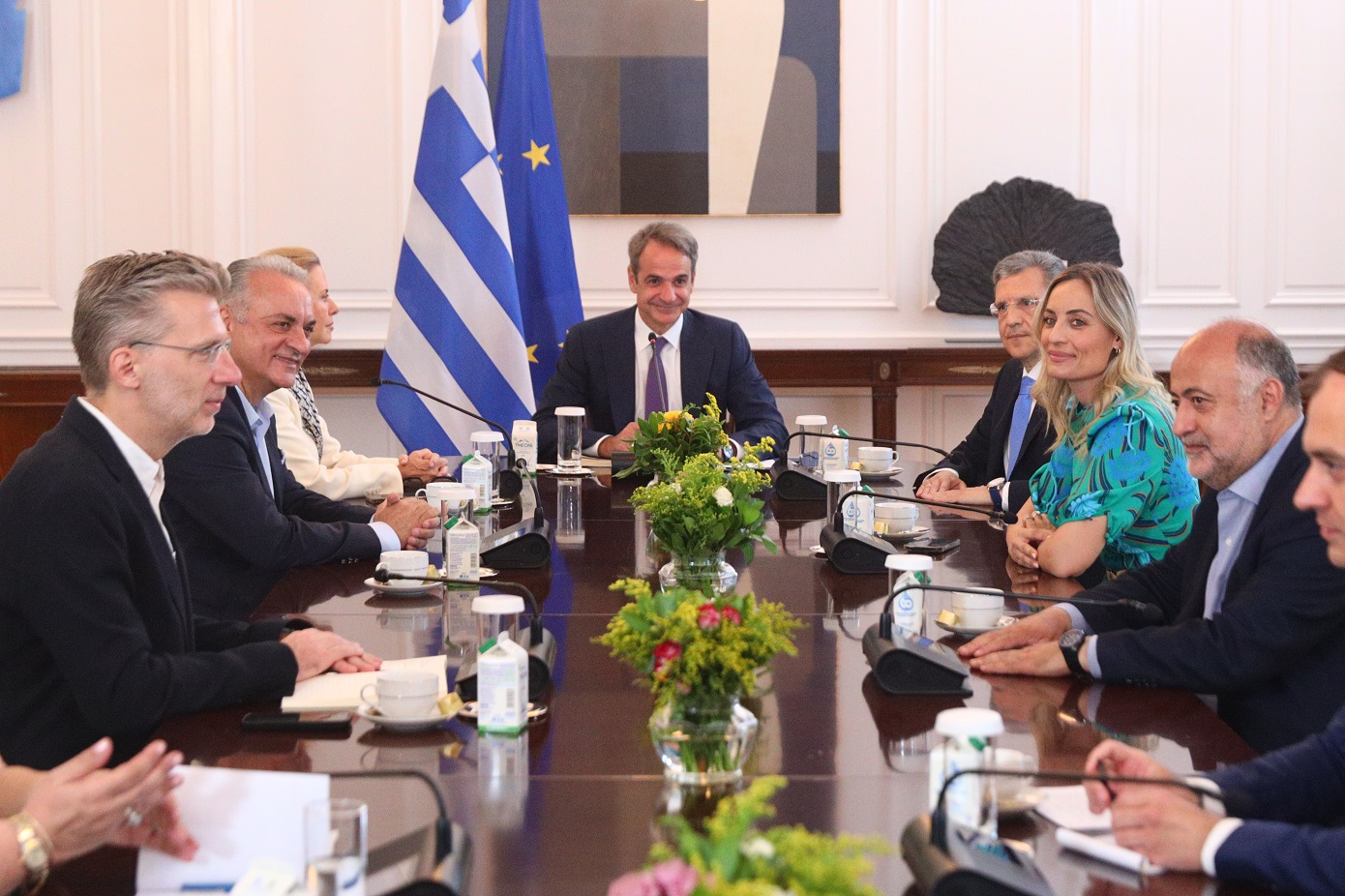 Συνάντηση Μητσοτάκη με τους 7 νέους ευρωβουλευτές της ΝΔ &#8211; Με τηλεδιάσκεψη Μπελέρης και Μεϊμαράκης