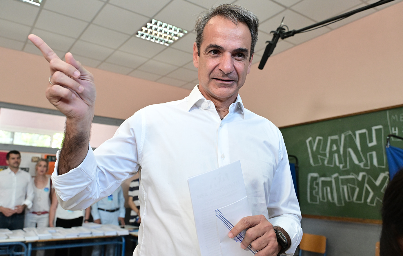 Στην Κηφισιά ψήφισε ο Κυριάκος Μητσοτάκης &#8211; «Ψηφίζουμε για μια ισχυρή Ελλάδα σε μία ισχυρή Ευρώπη»