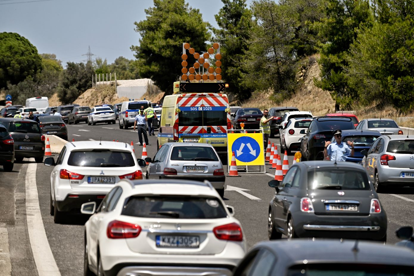Αποκαταστάθηκε η κυκλοφορία των οχημάτων στην Αθηνών &#8211; Κορίνθου στο ρεύμα προς Κόρινθο