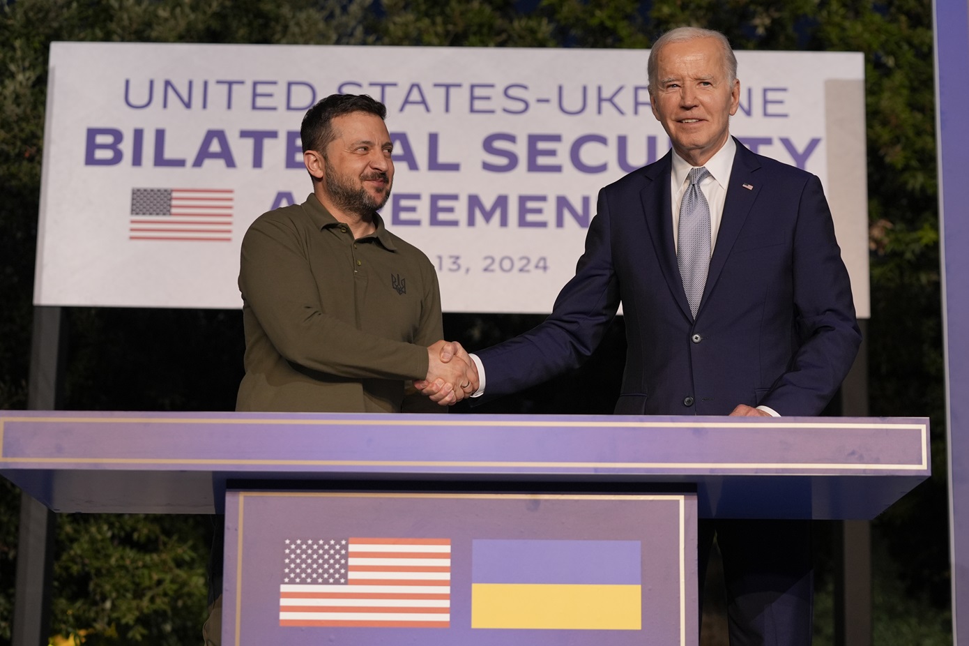 ΗΠΑ και Ουκρανία υπέγραψαν διμερή συμφωνία για την ασφάλεια στη σύνοδο G7 της Ιταλίας