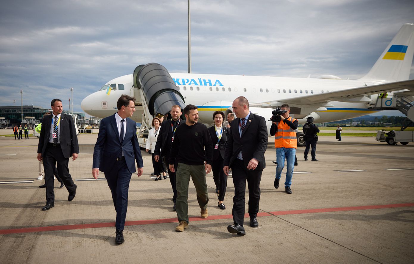 Ο Ζελένσκι έφθασε στην Ελβετία για τη σύνοδο κορυφής για την ειρήνη στην Ουκρανία