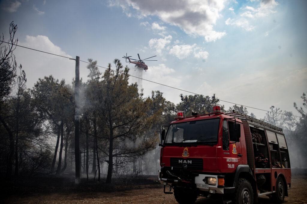 Φωτιά σε δασική έκταση στον Λαγκαδά &#8211; Επιχειρούν και εναέρια μέσα