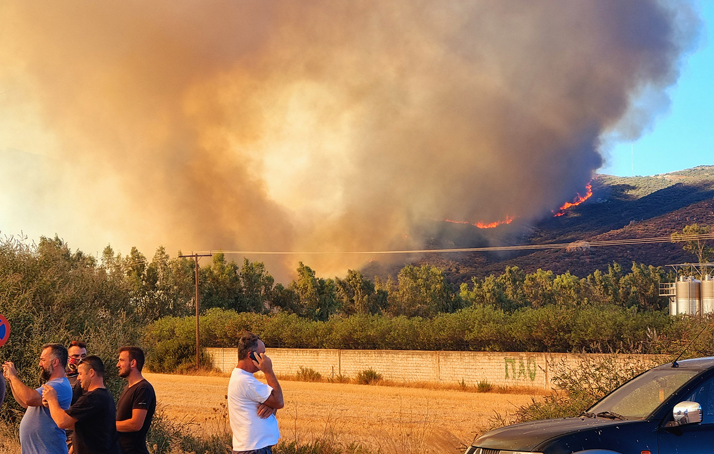 Συνελήφθη ένα άτομο για τη φωτιά στο Λιτόχωρο Πιερίας