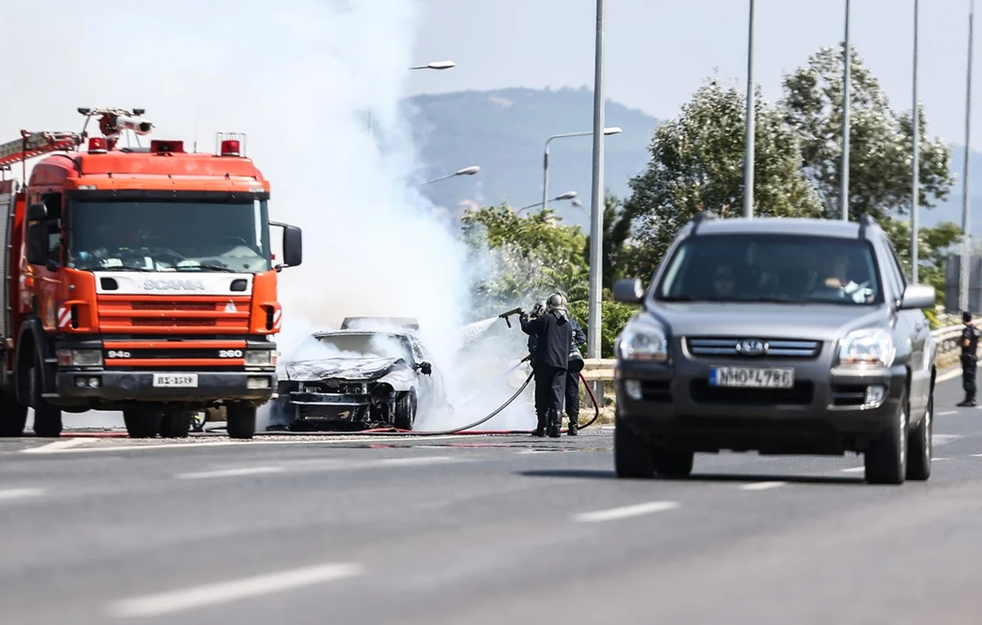 Φωτιά σε φορτηγό στην Εγνατία Οδό – Διακοπή κυκλοφορίας στο ρεύμα προς Σέρρες