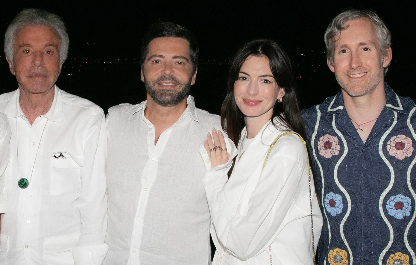 Giancarlo Giammetti και Anne Hathaway διασκέδασαν στο «Island»