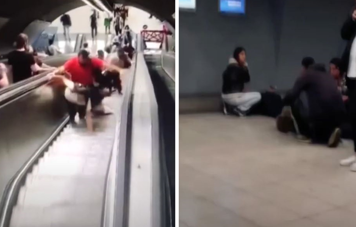 Ατύχημα στο μετρό της Σμύρνης με 11 τραυματίες &#8211; Κυλιόμενη σκάλα κινήθηκε ανάποδα ρίχνοντας τον κόσμο