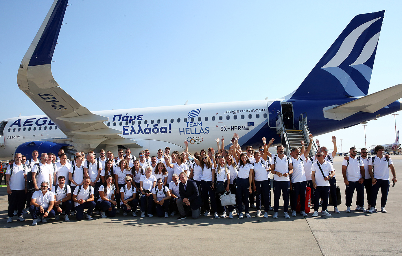 «Πάμε Ελλάδα», το μήνυμα της AEGEAN για το ταξίδι της Ελληνικής Ολυμπιακής αποστολής στο Παρίσι που μόλις ξεκίνησε