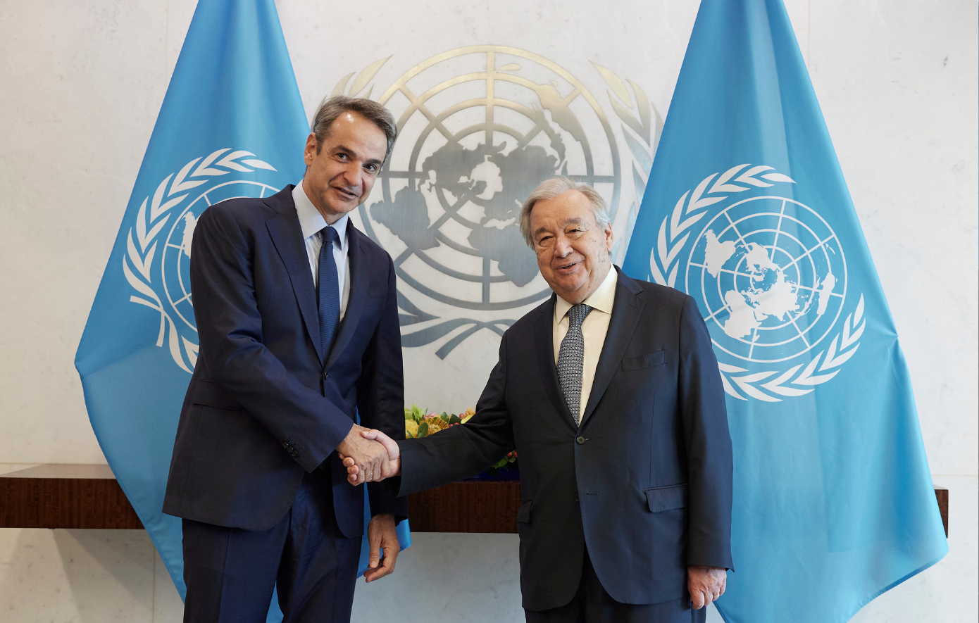 Συνάντηση Μητσοτάκη – Γκουτέρες: Να αξιοποιηθεί κάθε δυνατότητα για λύση του Κυπριακού στη βάση των αποφάσεων του Συμβουλίου Ασφαλείας του ΟΗΕ