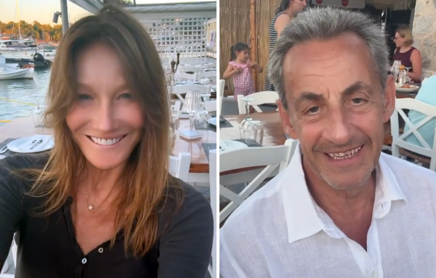 H Κάρλα Μπρούνι με τον Νικολά Σαρκοζί κάνουν διακοπές στην Ελλάδα &#8211; Το βίντεο στο Instagram