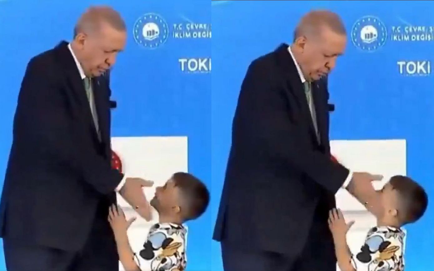 Βίντεο δείχνει τον Ρετζέπ Ταγίπ Ερντογάν να χαστουκίζει μικρό αγόρι επειδή δεν του φίλησε το χέρι