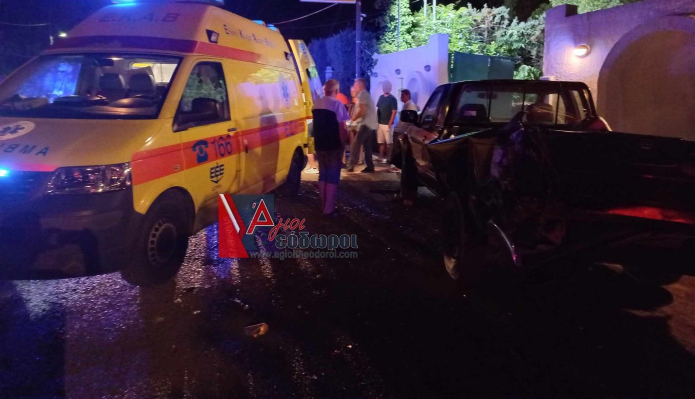 Φορτηγάκι συγκρούστηκε με αγροτικό στα Πευκάκια Κορίνθου – Τραυματίες δύο νεαροί που παρασύρθηκαν
