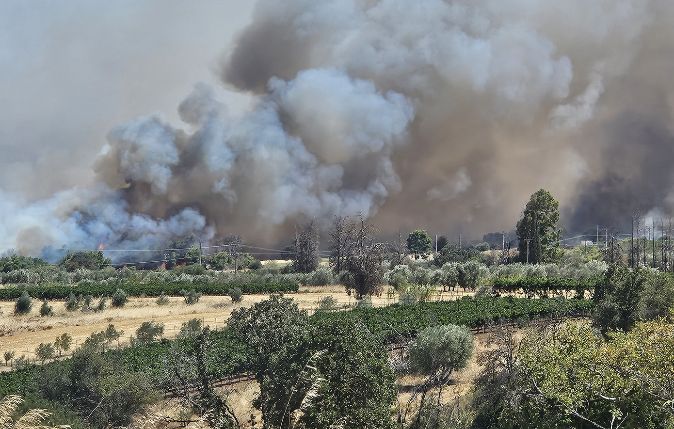 Φωτιά στην περιοχή Σμέρνα στην Ηλεία