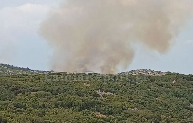 Φωτιά από κεραυνό στο Λογγίτσι Φθιώτιδας &#8211; Ξέσπασε σε δύσβατο σημείο