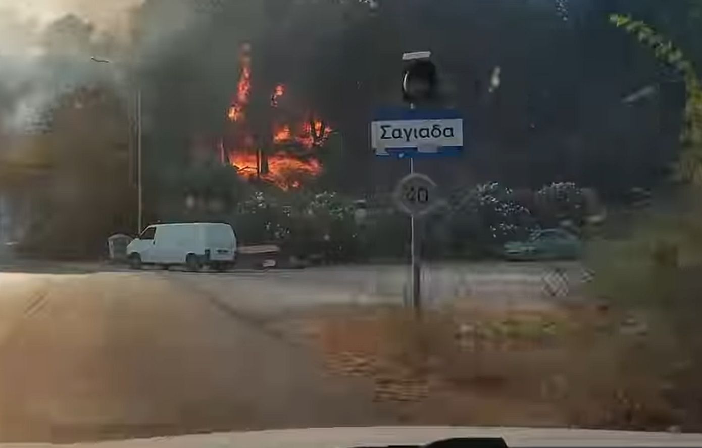 Οριοθετήθηκε η φωτιά στη Σαγιάδα Θεσπρωτίας