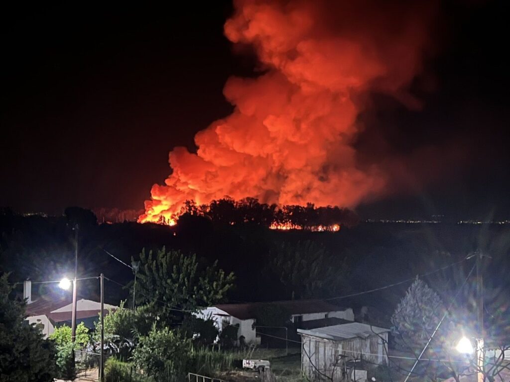 Υπό έλεγχο η φωτιά στο Μεσολόγγι – Απείλησε το αλσύλλιο της Κλείσοβας