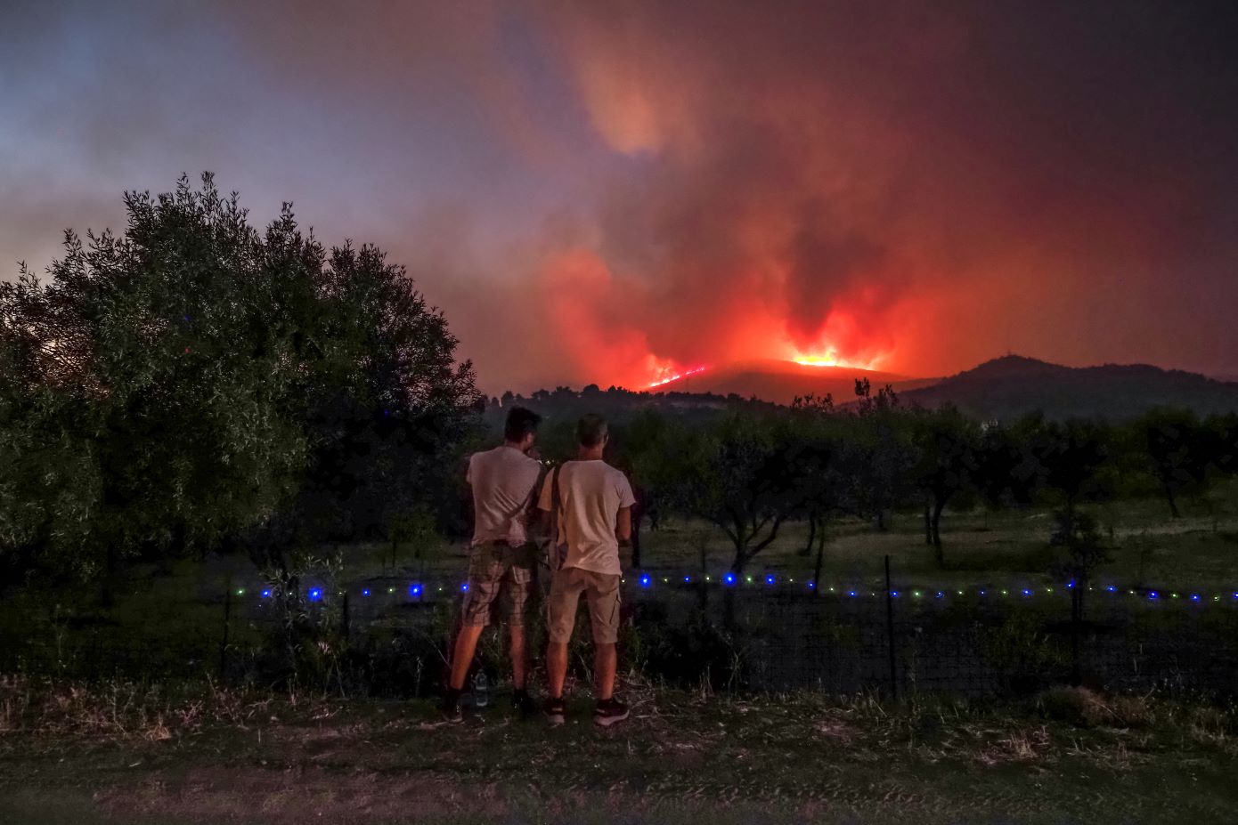 Φωτιά στην Εύβοια: Ολονύχτια μάχη για να ανακοπεί το μέτωπο &#8211; Ξεκίνησαν και πάλι τα εναέρια μέσα