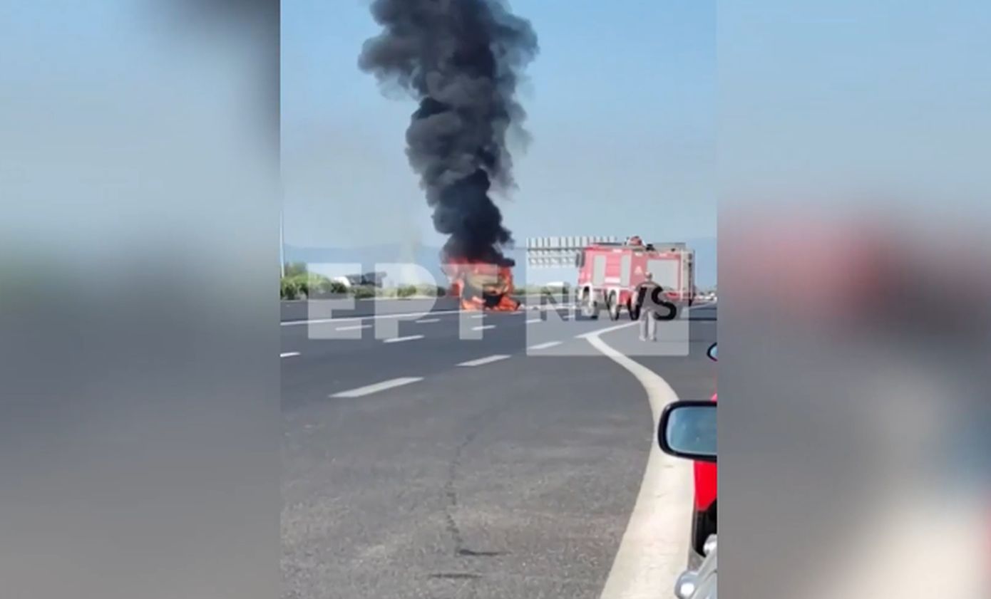 Πώς διεξάγεται η κυκλοφορία η Αθηνών-Κορίνθου μετά τη φωτιά σε βυτιοφόρο που μετέφερε πετρέλαιο