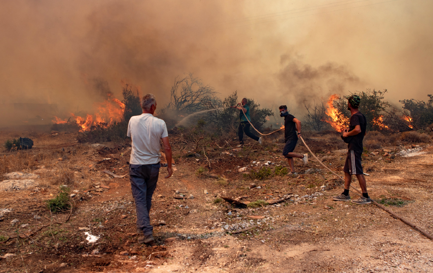 Η πύρινη κόλαση στην Αττική από δορυφόρο &#8211; Στάχτη πάνω από 100.000 στρέμματα