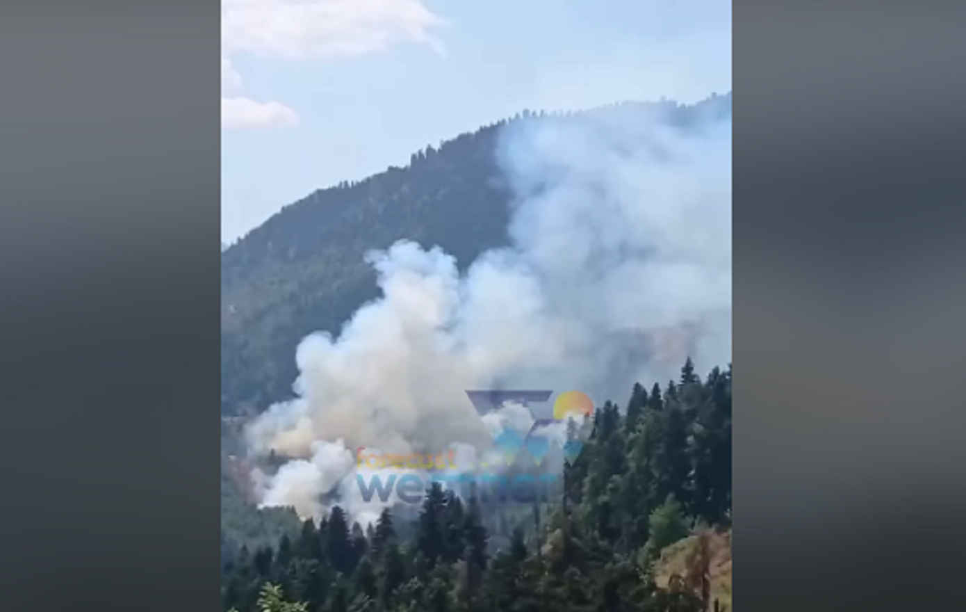 Φωτιά τώρα κοντά στη λίμνη Πλαστήρα &#8211; Επιχειρούν αεροπλάνα και ελικόπτερα