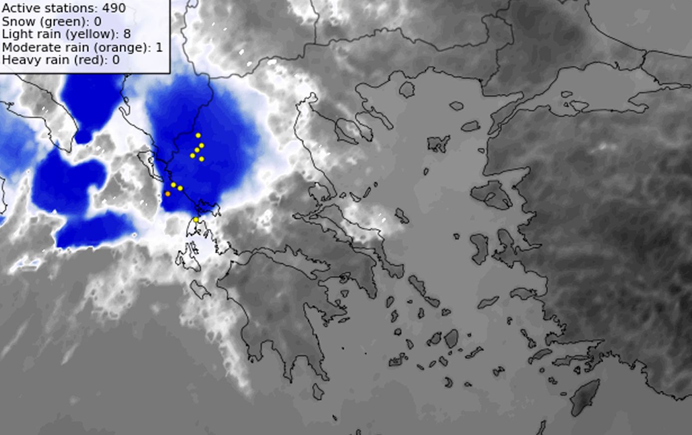 Οι χάρτες της κακοκαιρίας εξπρές και η προειδοποίηση της ΕΜΥ για βροχές και καταιγίδες &#8211; Μήνυμα του 112 στη Δυτική Ελλάδα