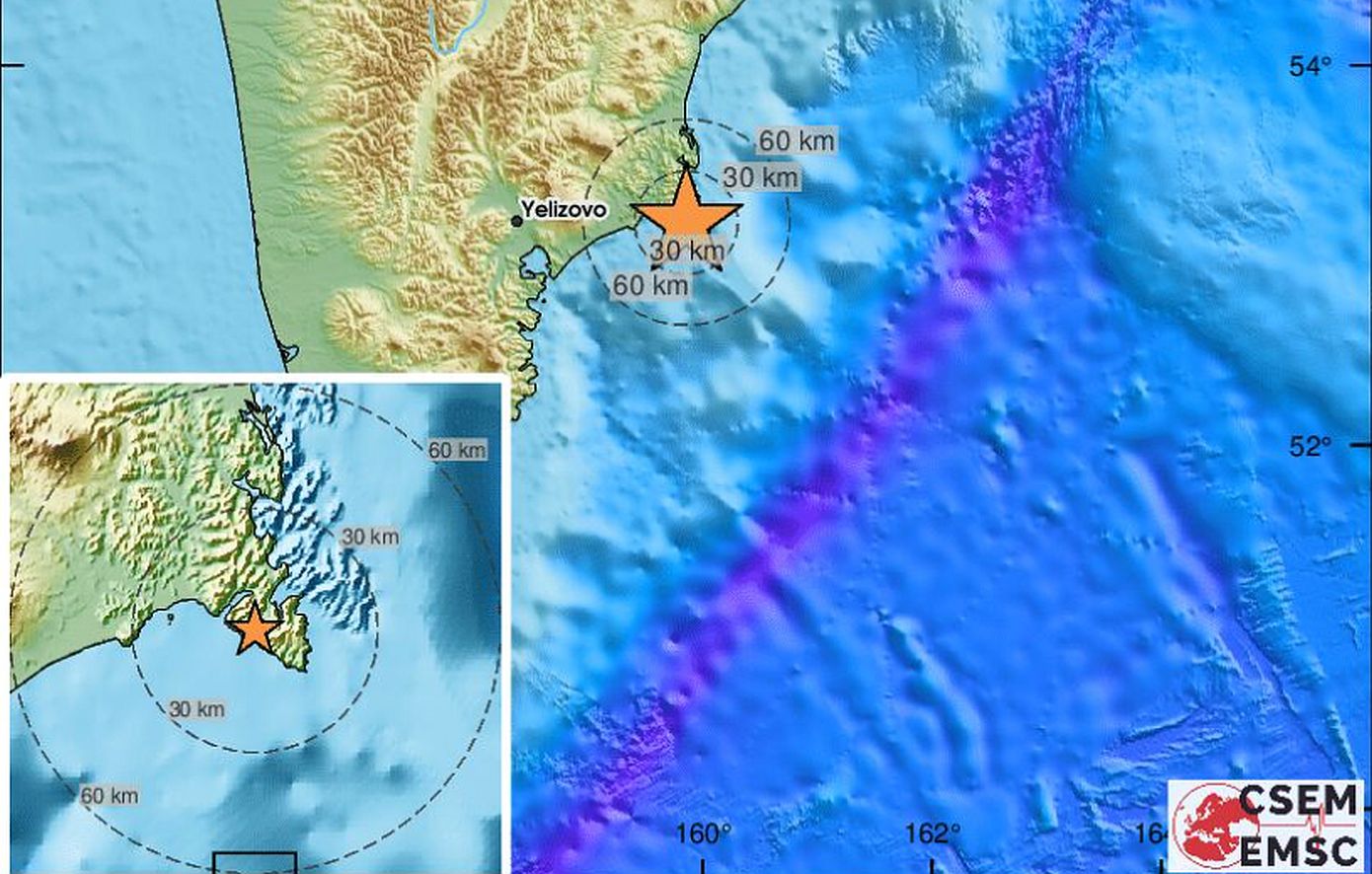 Ρωσία: Ισχυρός σεισμός 7,2 Ρίχτερ ανοιχτά της Καμτσάτκα &#8211; Προειδοποίηση για τσουνάμι