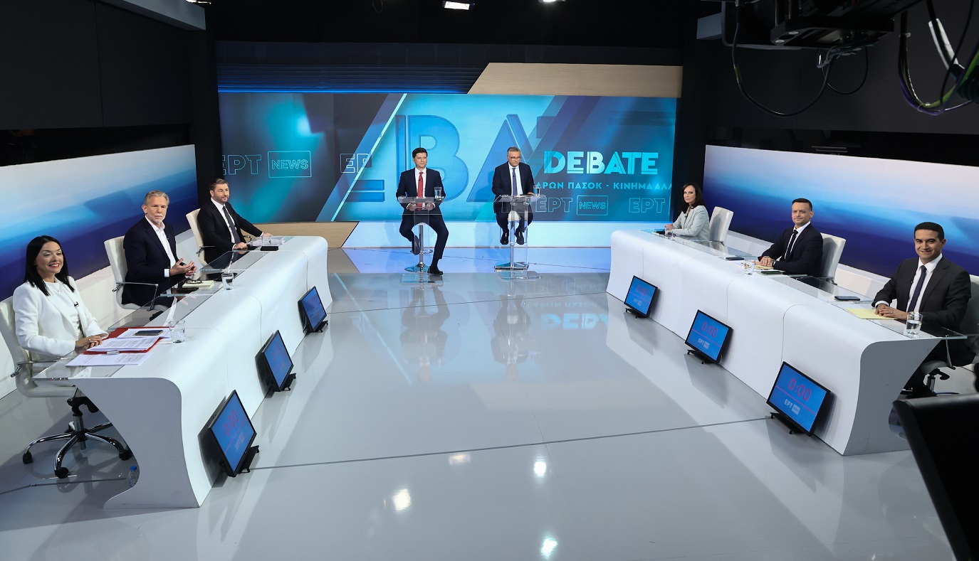 ΠΑΣΟΚ: Ένα debate διάρκειας 3 ωρών γεμάτο σπόντες και αλληλοκαρφώματα μεταξύ των υποψηφίων προέδρων