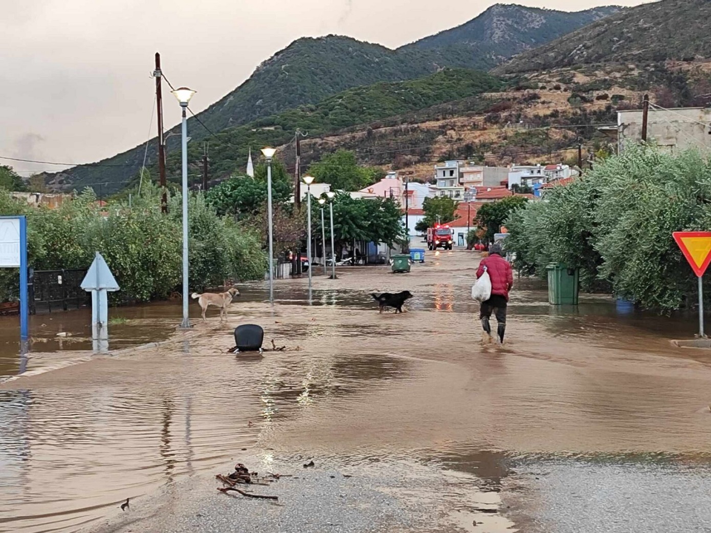 Ισχυρή νεροποντή στην Κομοτηνή – Κάτοικοι εγκλωβίστηκαν σε σπίτια