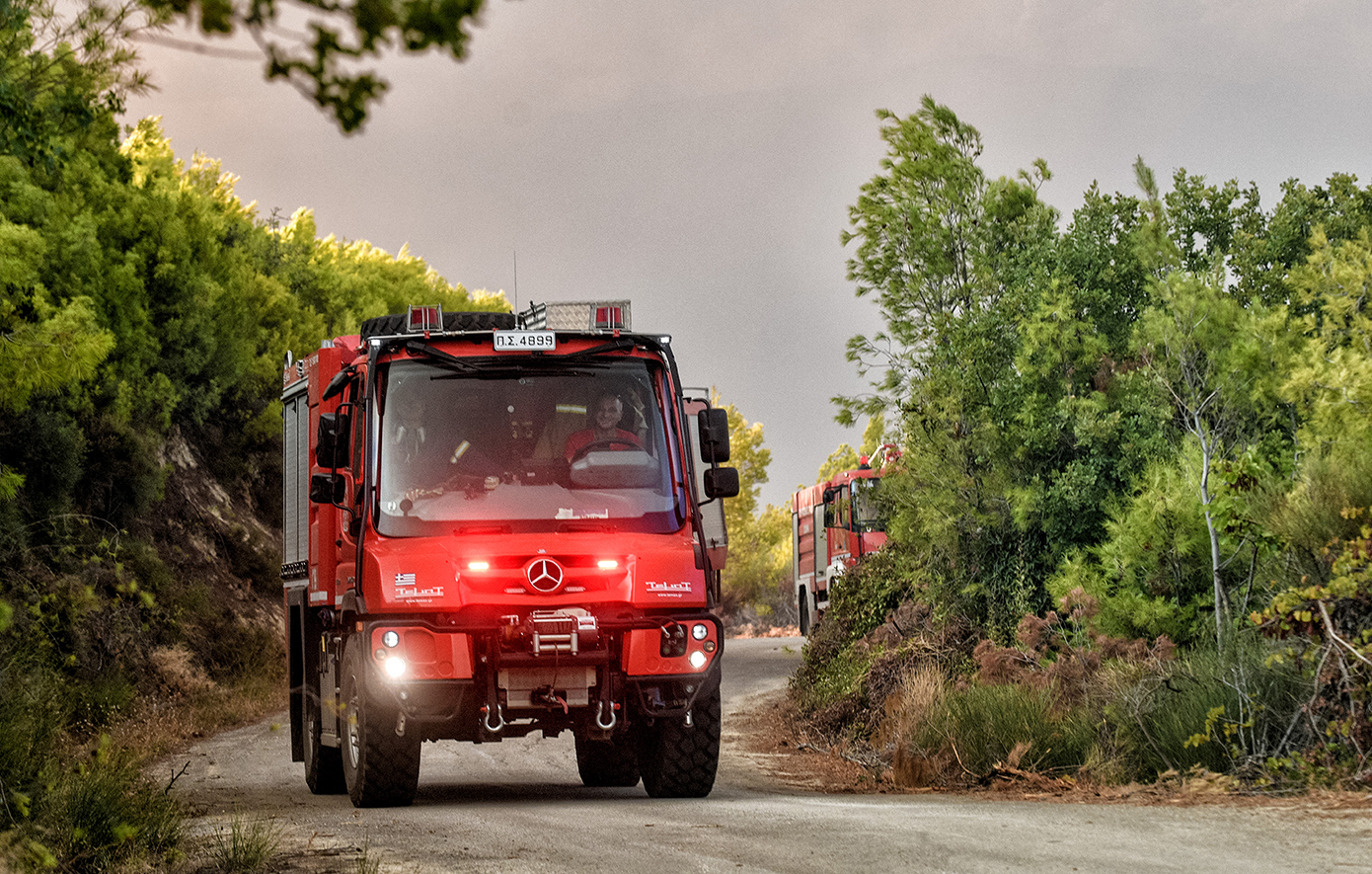 Κινητοποίηση της Πυροσβεστικής για πυρκαγιά σε ορεινή περιοχή των Σφακίων