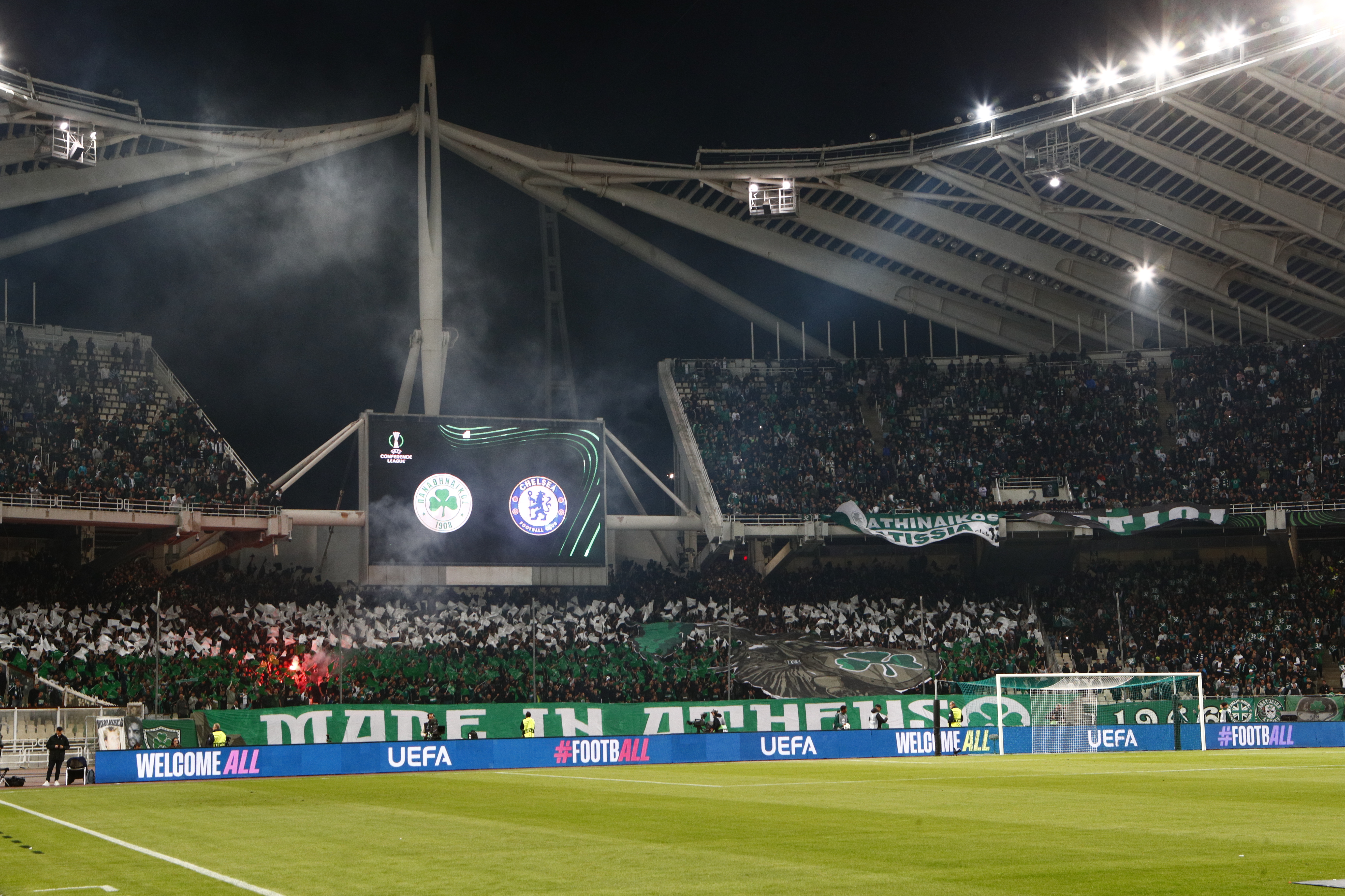 Βαριά καμπάνα στον Παναθηναϊκό από την UEFA για το ματς με την Τσέλσι – Μερικό κλείσιμο στο ΟΑΚΑ