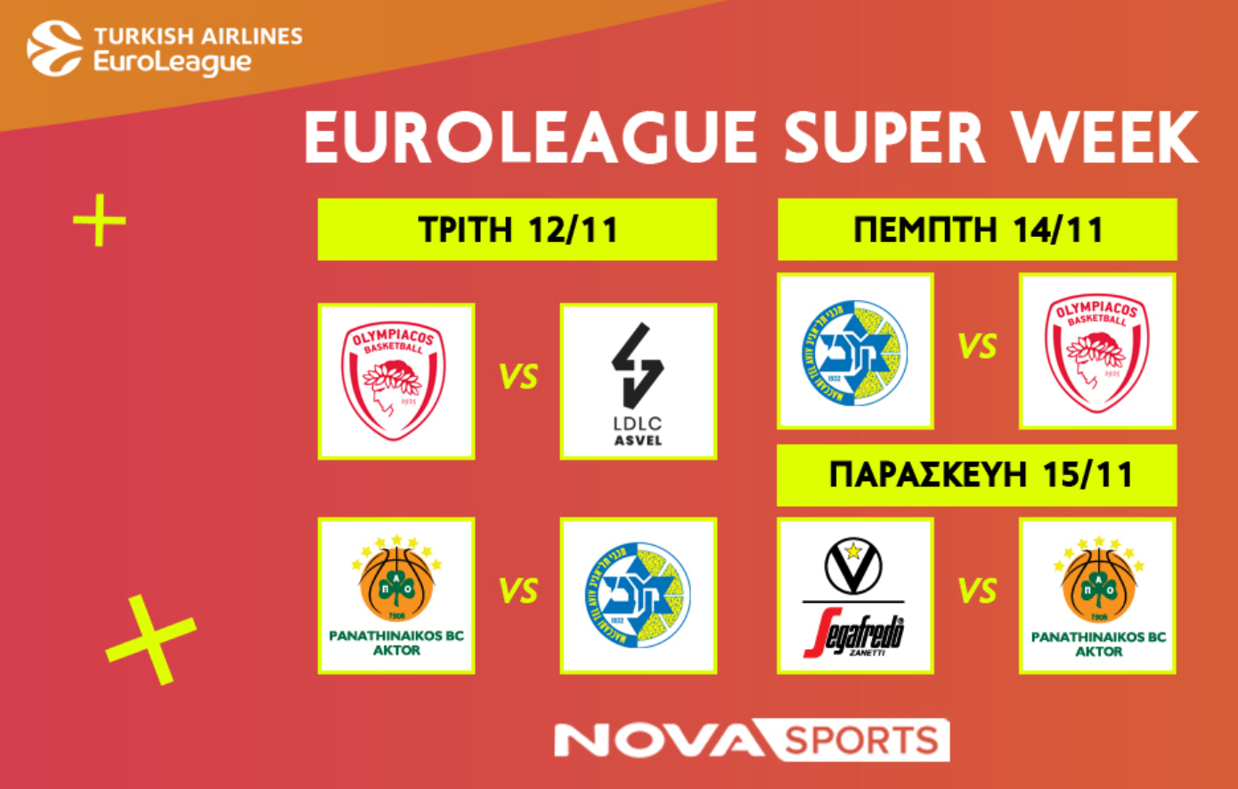 EuroLeague: «Διαβολοβδομάδα» Part III στο παρκέ του Novasports!