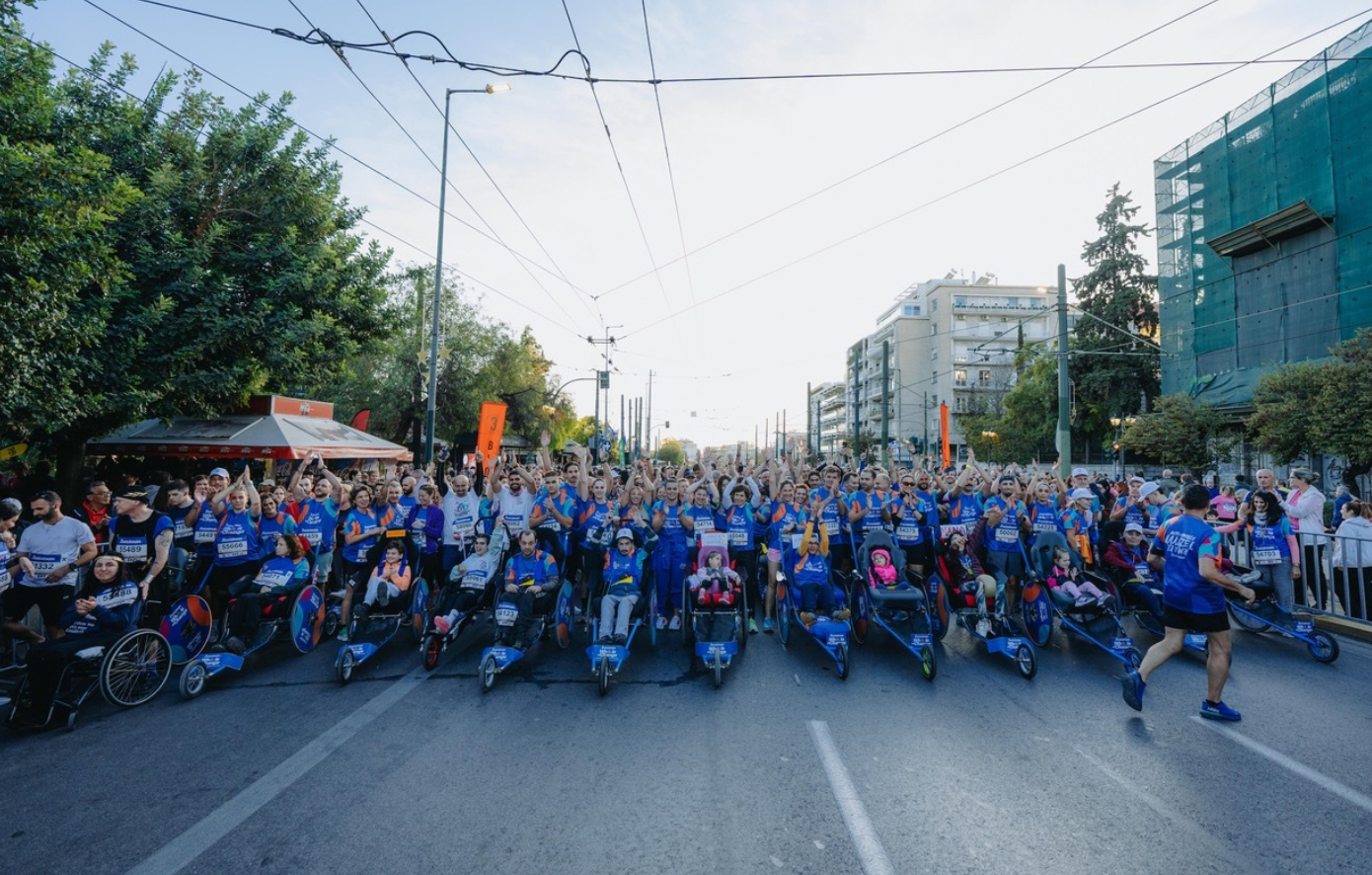 Αθλητισμός για όλους με τη Stoiximan Wheels of Change για δεύτερη χρονιά στον Αυθεντικό Μαραθώνιο της Αθήνας