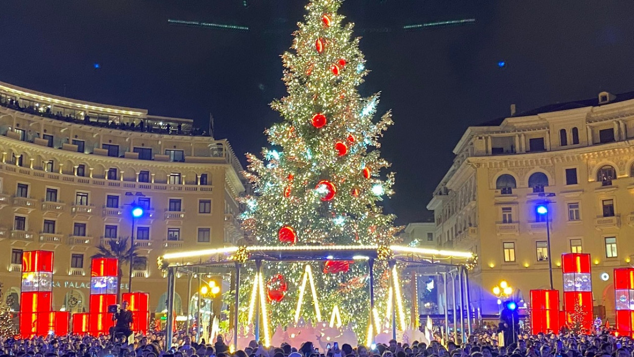 Θεσσαλονίκη: Στις 4 Δεκεμβρίου η φωταγώγηση του χριστουγεννιάτικου δέντρου και η «Λευκή Νύχτα»