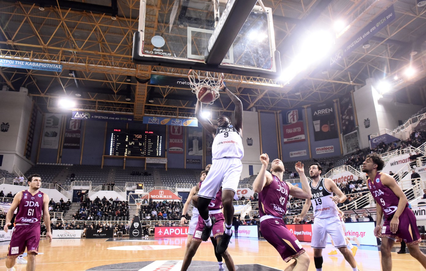 Eurocup: Έκανε το 3/3 ο ΠΑΟΚ στο top-16 με τη νίκη επί της Ντιζόν