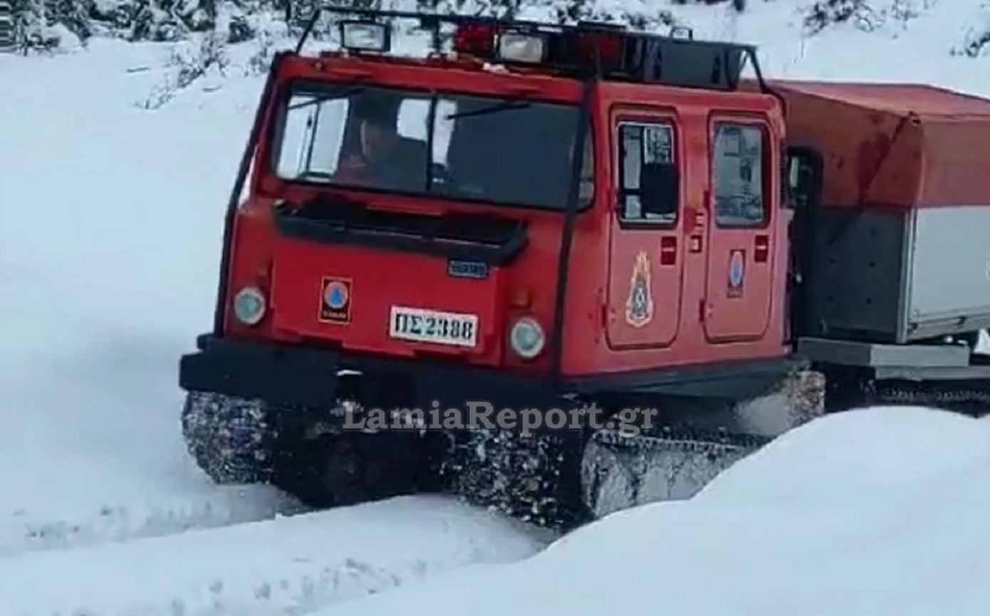 Επιχείρηση της 7ης ΕΜΑΚ σε απροσπέλαστους δρόμους για να σωθούν ζώα